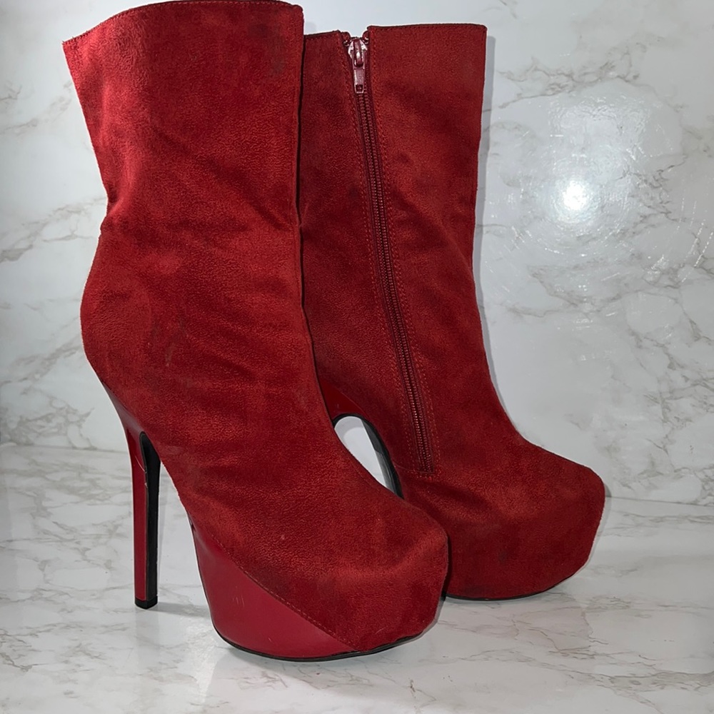 💋👠🔥❤️‍🔥CFM (Come Friend Me) Spike Heel Boots * Valentines 💋 Winner!❤️‍🔥Sz8